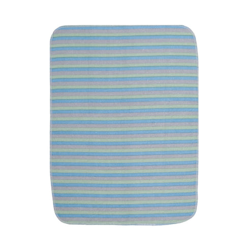 12 Pack EVERYDAY KIDS Burp Cloths for Baby Boy; Newborn Essential with - Large Absorbent Cotton Flannel Blue/Green