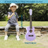 Jakeloo Kids Guitar Acoustic, 21 Inch Carbon Fibre Ukulele for Toddlers, Ideal Musical Toy for 3-9 Year Olds (Purple)