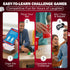 Challenge Champs 200 Set 8+ 10+ Action Party Game Skill Challenges for Team Building, Family Game Night | Complete