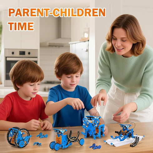 12 1 8-13, Set 8 9 10 11 12 AESGOGO in STEM Solar Power Robot Kits Toys for Boys Age Science Educational Robot Building