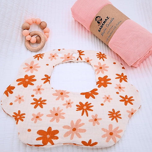 Set Baby Gift Girl - Unique Baby Shower Gifts & Newborn Essentials: Teether Toy, Blanket, Muslin Swaddle, Birth Record