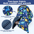 Hooyax Peekaboo Car Seat Cover for Baby Boy - Warm Minky Carseat Canopy with Adjustable Opening, Universal Fit