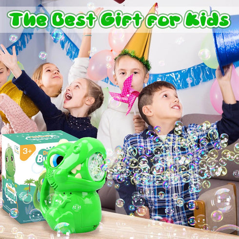 Dinosaur Bubble Machine for Kids Ages 4-8, Bubbles Toys Gift for Boys & Girls, Outdoor Fun for 3-8 Years Old