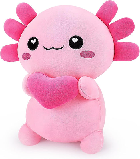 Achwishap Axolotl Plush,Axolotl Stuffed Animal Plush Toys,14 Salamander Plushie,Cute Plushies Soft Newt