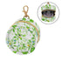 PYBUG Leaves Round Pacifier Storage Case, Polyester & TPU Lined with Hook Buckle, Pacifier Container Box for Baby