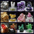 Sikewettx Set 794pcs, 9 Pack 6+ Mineral Display Building Blocks Gemstone Models, Crystal Rock Collection STEM Geology