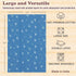 7 Pack 100% Baby Burp Cloths for Boys and Girls - Large Cotton - Double Layered Extra Absorbent Burp Rags, Blue
