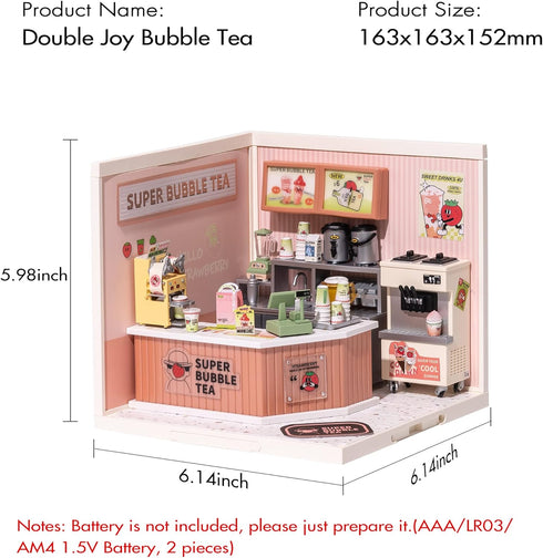 Super Creator Mini Blocks Model Building Set - Miniature Plastic House Kit for Teens 8-12, DIY Crafts for Adults