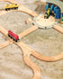 24pcs, Set Set 3+ SainSmart Jr. Wooden Train Track Track Expansion Compatible with All Major Brands Toddler Railway Toy