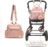 Backpack Backpack, Small Purse,Mini Diaper Bag Personal Item Travel Bag for Vacation with Multiple Straps(Dusty Rose)