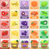 MOEAWS Set Cutting Play Food Toys for Kids, Pretend Play Kitchen Accessories, Cutting Food Sorting Toy, Fake