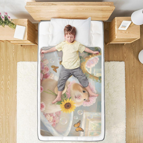 siphylline 52" 34" Cartoon Hamster Bathtub Extra Large Resuable Toddler Mattress Pads Highly Absorbent Potty Training