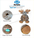 DolliBu Plush Moose Stuffed Animal Pillow - Super Soft Animal Pillow for Kids, Cozy Nap Buddy, 18 Inch