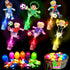 24 Pack CPSYUB Easter Egg Fillers for Kids, Glow in the Dark LED Finger Lights Easter Toys with Football Pattern