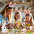 Set, 12-in-1 6+ Easter Bunny Building Toy Easter Gifts for Kids - Rabbit Building Block with Prefilled Eggs, Includes