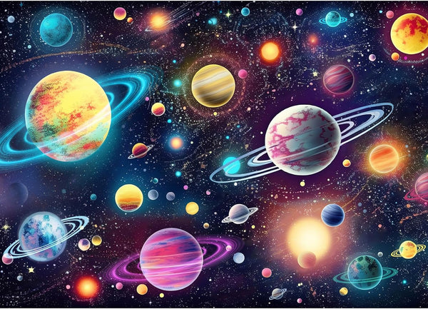 HUADADA - 1000 Piece Jigsaw Puzzles for Adults - Mysterious Universe, Challenging Game with Letters