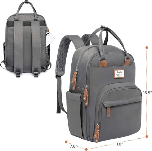 Backpack, Pack RUVALINO Diaper Bag Multifunction Travel Back Maternity Baby Changing Bags, Large Capacity, Waterproof
