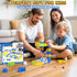 Set 3-8, 124 Pcs(36 +1 3D Electric Train for Kids Track Car) Rail Train Track Toy, Flexible Race Track for Toddlers