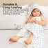 Set(Whale KeaBabies Muslin Baby Bath Towels with Hood for Girls,Boys-Large Organic Cotton Hooded Baby Towels