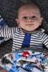 Unisex Baby Reversible Minky Dot Stroller Blanket, Choose Color (Dinosaurs/Grey)