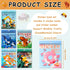 6 4-8 PCS Sticker by Number Sticker Paint Books for Kids Boys Girls Ages Ocean Animals Vehicles Desserts Mermaids