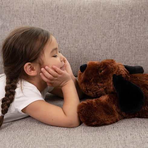 5lbs 20'' Cuddle Buds Weighted Dog Stuffed Animal for Sensory Needs, Plush Dog, Weighted Stuffed Animals for Adults