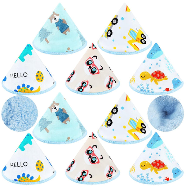 Timgle 10 Pcs Coral Velvet Pee Covers Baby Boy, Strong Water Absorption