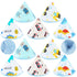 Timgle 10 Pcs Coral Velvet Pee Covers Baby Boy, Strong Water Absorption
