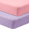 GUNTAIL Crib Sheets for Boys Girls,100% Cotton Fitted Crib Sheet 2 Pack