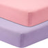 GUNTAIL Crib Sheets for Boys Girls,100% Cotton Fitted Crib Sheet 2 Pack