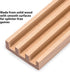 (10-Inch) Set 4 Yellow Mountain Imports Premium Beechwood Domino Racks/Trays - of - Domino Holders for Mexican Train