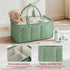 VKSAO Baby Essentials Diaper Caddy Organizer Portable Storage Basket with Shoulder Strap & Stroller Hooks, Splashproof