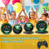 96 Pcs Video Game Plates and Napkins Party Supplies, Gaming Party Tableware Set for Kids Birthday