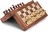 Ajuny Magnetic Travel Chess Set - Handcrafted Acacia Wood, Foldable Board with Elegant Storage Ages
