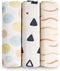 HECCEI Soft Large Swaddle Blankets 3-Pack 47" x 47" Muslin Swaddle Blankets