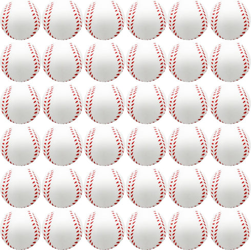 60 Pcs Baseball Stress Ball, 2.5 Inch Mini Squeeze Foam Baseball for Kids, Relaxable Sports Ball for Parties