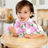 Set 4, Magnolia Flowers Muslin Baby Burp Cloths of Super Soft & Absorbent Burping Rags, Cotton Burp Clothes Shower Gift