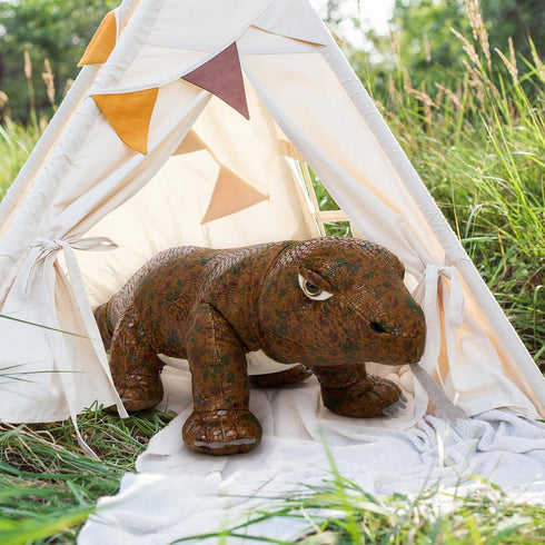 32" MorisMos Giant Komodo Dragon Stuffed Animal Pillow, Plush Komodo Dragon Toy for Kid Girl Boy Birthday Gift