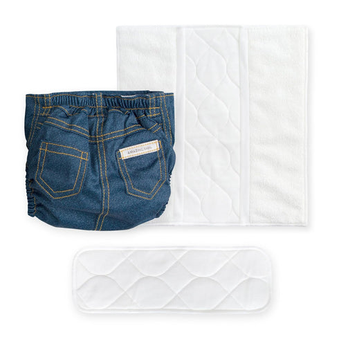 Amazing Baby Hybrid Cloth Diaper Cover with Pocket-Sling, Large, Sz 4 (22-40