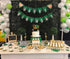 OU RUI Hawaiian Party Happy Birthday Banner, Tropical Luau Party Palm Leaf Decorations