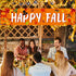 Large Happy Fall Banner - Thanksgiving Party Decor, Autumn Maple Leaves Pumpkin Banner for Home Outdoor Decoration
