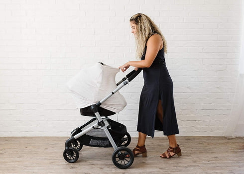 Copper Pearl Multi-Use Cover in Oat - Stylish Car Seat & Stroller Protection