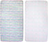 2 Pack 28x52 Dreams & Doodles Microfiber Fitted Crib Sheets for Baby Girl, Boy & Neutral