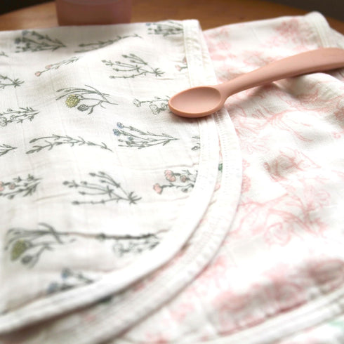 4-Layer 22.5 11, 2-Pack, aden + anais Silky Soft Bamboo Viscose Burpy Bib Multi-Use, Absorbent Burp Cloth