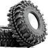 HOBBYSOUL 2pcs 1.0 Tires, 61 * 22.4mm Soft Sticky Mud Crawler Tires for RC 1/18 TRX4M 1/24 SCX24 AX24 FCX24 Enduro24