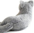 TUKVESZE 12 inch Gray Cat Plush Soft Plush Cat Toy, Realistic Black Cat Stuffed Animal Gifts for Boys and Girls (Gray)