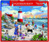 White Mountain Puzzles Lighthouse Beach, 500 Piece Jigsaw Puzzle