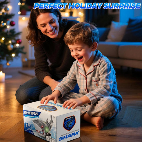 Xelabrion 2.4Ghz 3-5 5-7 4-8 Remote Control Shark Toys for Kids Boys, Electric RC Shark Car Truck Toys with Light, All