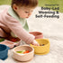 2-Pack KeaBabies Baby Bowls with Suctions, Lids - Silicone Toddler Suction Bowls for Baby Boy, Girl, Kids, Food Grade