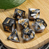 CiaraQ DND Polyhedral Dice Set - Black Dice Bag for D&D RPG MTG Role Playing Table Games